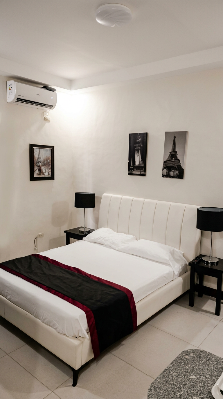 Deluxe Room with natural textures and tropical views